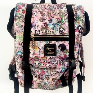 LeSportsac X TokiDoki Fioritura Print Large Strap All Over Print Backpack RARE